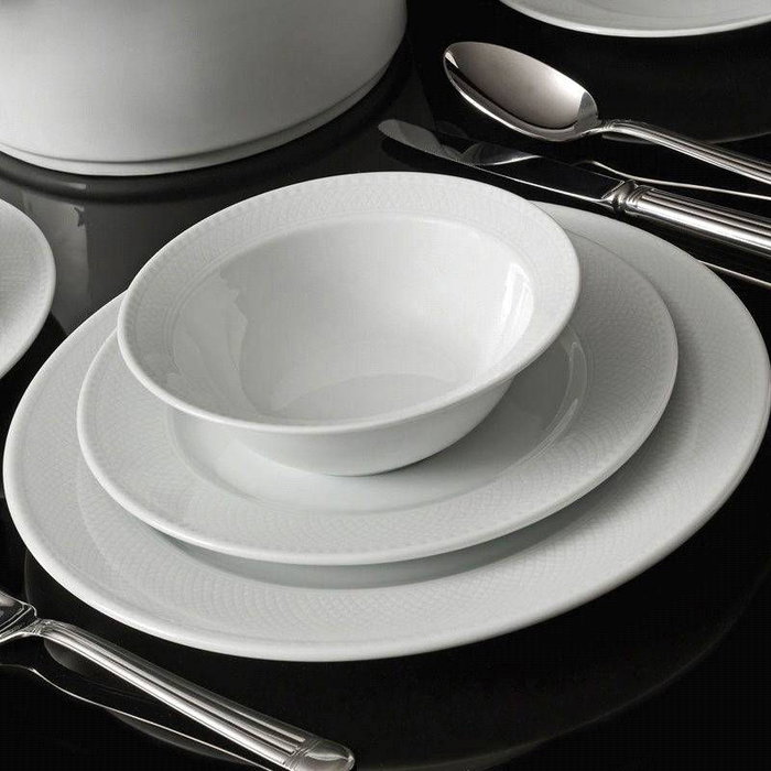 Hermia ZUM24Y200 Vajilla de 24 Piezas en Porcelana Blanca Hermia ZUM24Y200 Vajilla de 24 Piezas en Porcelana Blanca